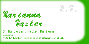 marianna hasler business card